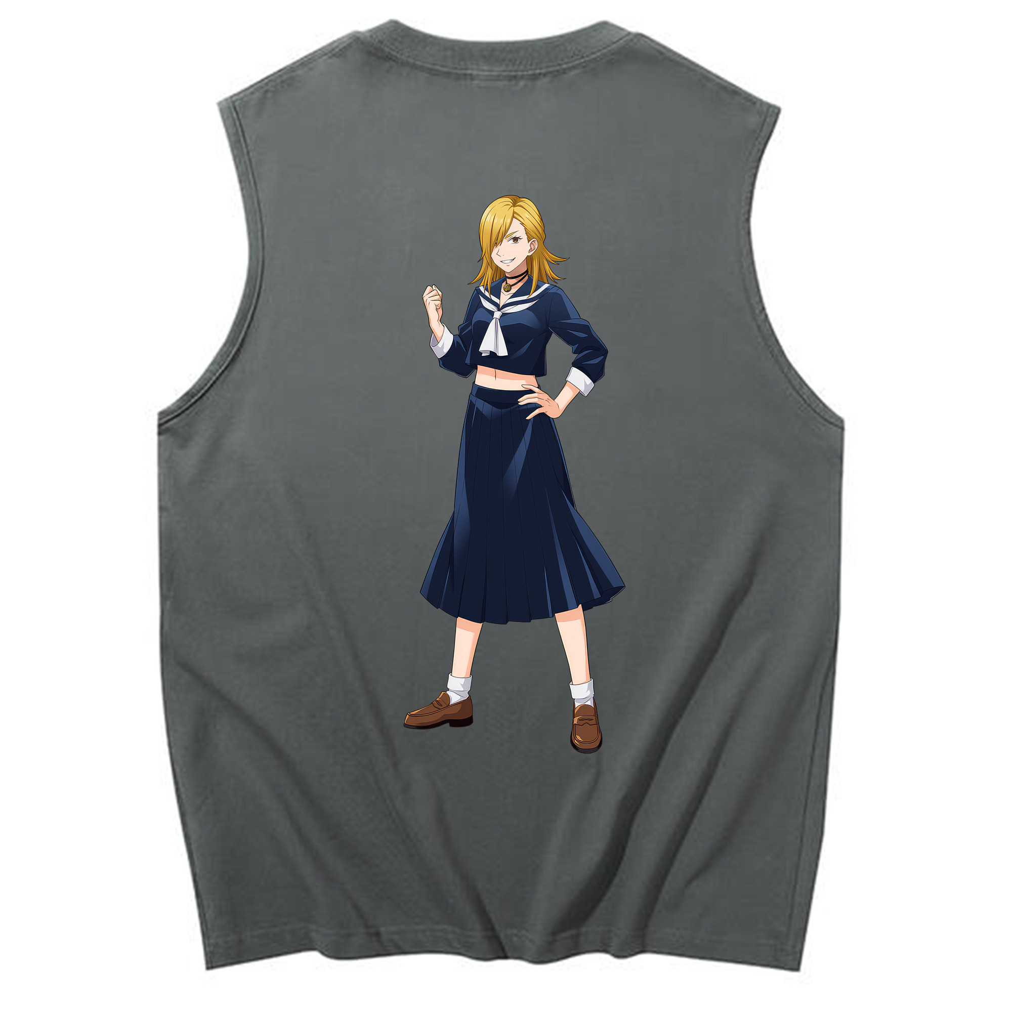 （画像用） 呪術廻戦 Jujutsu Kaisen コットン100％タンクトップ（背面プリント）